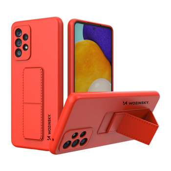 Wozinsky Kickstand Case Silikonowe Etui Z Podstawką Etui Samsung Galaxy A73 Czerwone - Wozinsky