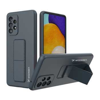 Wozinsky Kickstand Case Silikonowe Etui Z Podstawką Etui Samsung Galaxy A73 Granatowe - Wozinsky