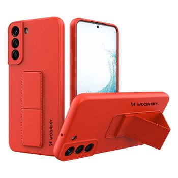 Wozinsky Kickstand Case Silikonowe Etui Z Podstawką Etui Samsung Galaxy S22 Czerwone - Wozinsky