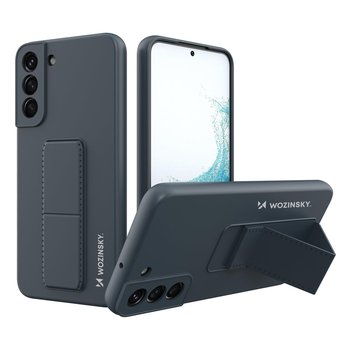 Wozinsky Kickstand Case Silikonowe Etui Z Podstawką Etui Samsung Galaxy S22 Granatowe - Wozinsky
