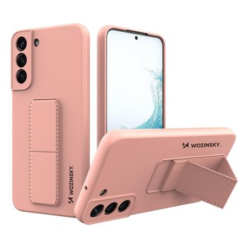 Wozinsky Kickstand Case Silikonowe Etui Z Podstawką Etui Samsung Galaxy S22 Różowe - Wozinsky