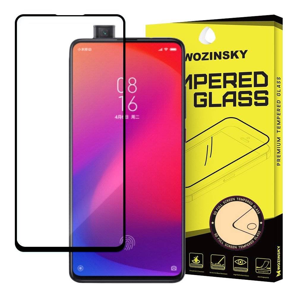Wozinsky super wytrzymałe szkło hartowane Full Glue na cały ekran z ramką Case Friendly Xiaomi Mi 9T Pro / Mi 9T czarny
