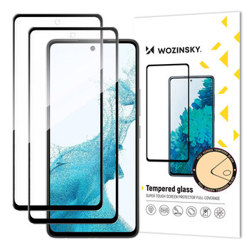 Wozinsky Zestaw 2X Super Wytrzymałe Szkło Hartowane Full Glue Na Cały Ekran Z Ramką Case Friendly Samsung Galaxy A53 5G Czarny - Wozinsky