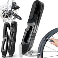 Wozinsky Zestaw kluczy narzędzi rowerowych do roweru multitool imbusy łyżki do opon - czarny