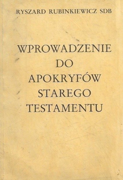 Apokryfy Starego Testamentu Rubinkiewicz Pdf