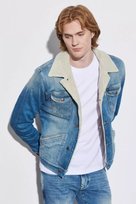 Wrangler 124Mj Sherpa Męska Kurtka Jeansowa Gold W4Ms1027I-M Wrangler