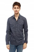 WRANGLER 2 PKT FLAP SHIRT OMBRE BLUE W5A56S154 M