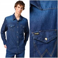 Wrangler 27MW MEN'S WESTERN ICON SHIRT DarkStone koszula jeansowa męska 3XL Wrangler