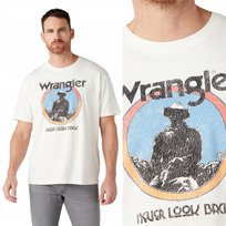 Wrangler AMERICANA TEE Off White LUŹNY BIAŁY T-SHIRT BAWEŁNA KOSZULKA XXL Wrangler