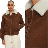 Wrangler AVIATOR JACKET ocieplana damska sztruksowa kurtka pilotka miś M Wrangler