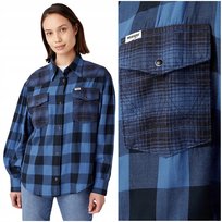 Wrangler BALOON SLEEVE SHIRT luźna koszula bawełniana damska w kratę M Wrangler