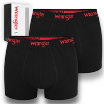 WRANGLER Bokserki Męskie TRUNK Bawełna 22055 2 sztuki Czarne Rozmiar XXL Wrangler