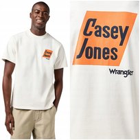 Wrangler CASEY JONES GRAPHIC TEE biały luźny t-shirt bawełniana koszulka XL Wrangler