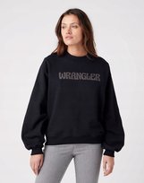 WRANGLER CREW SWEATSHIRT BLACK W6Q2FA100 XS