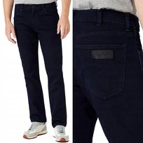 Wrangler GREENSBORO Black Back DżINS GRANATOWE SPODNIE JEANSOWE W32 L30