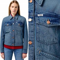 Wrangler HERITAGE JACKET Mid Stone DżINS DAMSKA KATANA KURTKA JEANSOWA S Wrangler