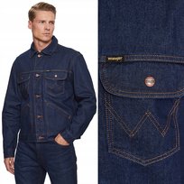 Wrangler Icons 124MJ Jacket Rinse granatowa kurtka katana jeansowa M Wrangler