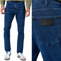 Wrangler LARSTON SLIM TAPERED Midnight Depth 365 WARM CIEMNY DżINS W31 L30
