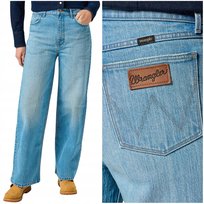 Wrangler LOOSE STRAIGHT luźne wysokie damskie spodnie jeansowe W26 L30 Wrangler