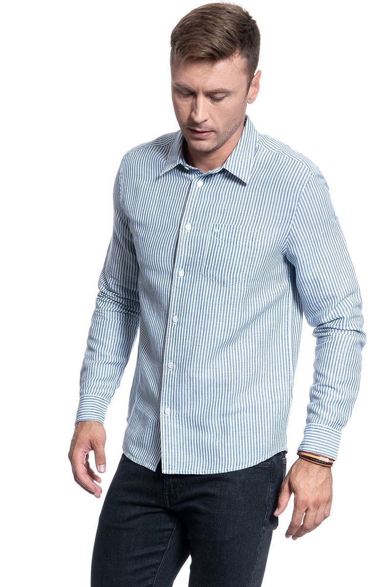 Wrangler Ls 1 Pkt Shirt Real White W5A9Loxw1-L - Wrangler | Moda Sklep ...