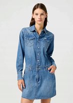 WRANGLER LS DENIM DRESS ULTRA MARINE 112362610 XS