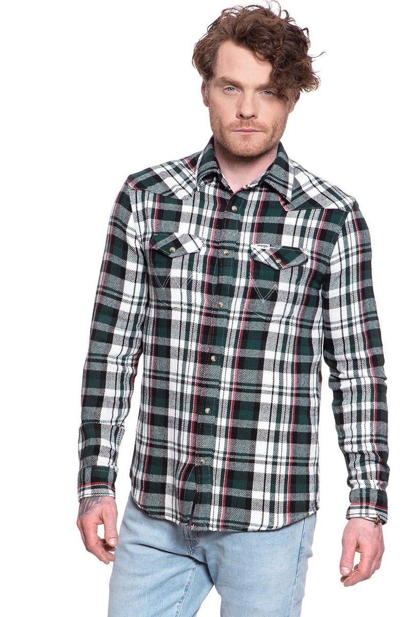 Wrangler LS WESTERN SHIRT - Giubbini e camicie jeans uomo, Jeanseria - Martin Luciano