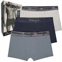 Wrangler Montel elastyczne bokserki męskie bawełniane majtki 3 sztuki L Wrangler