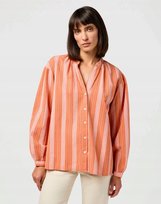 WRANGLER POET SLEEVE BLOUSE BRANDIED MELON 112350347 L