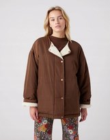 WRANGLER REVERSIBLE SHERPA JACKET CARAFE BROWN W4T3W3XEP 2xs