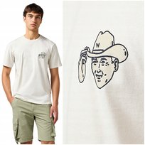 Wrangler SMALL GRAPHIC TEE Vintage biała bawełniana koszulka t-shirt M Wrangler