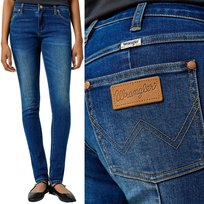 Wrangler SPAT JEAN damskie spodnie jeansowe rurki cygaretki zamki W31 L32 Wrangler