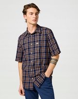 WRANGLER SS 1 PKT SHIRT RAW UMBER INDIGO 112362734 S