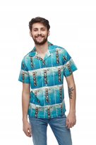 WRANGLER SS ALLOVER SHIRT BLUE W5J36HX05 L Wrangler