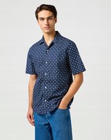 WRANGLER SS RESORT SHIRT BLUE GEO 112362763 M