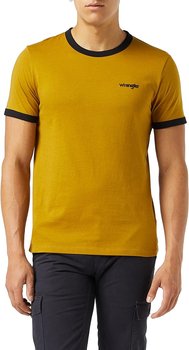 Wrangler Ss Ringer Tee Męski T-Shirt Koszulka Logo Golden Brown W7B99Fkvq-3Xl - Inna marka