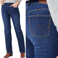 Wrangler STRAIGHT Stockton proste wysokie damskie spodnie jeansowe W27 L30
