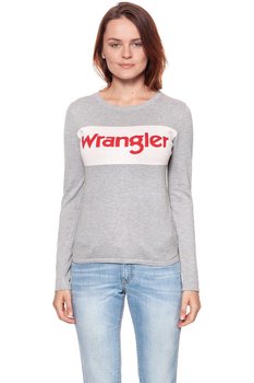 Wrangler, Sweter damski, Intarisa Knit Mid Grey Mel W800Spw37, rozmiar XS - Wrangler