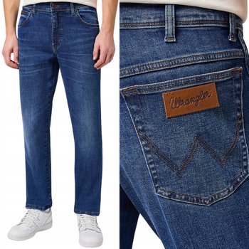 Wrangler TEXAS Dean KLASYCZNE PROSTE CIEMNE SPODNIE JEANSOWE W32 L30 - Wrangler