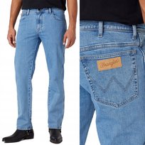 Wrangler TEXAS Good Shot DżINS klasyczne proste spodnie jeansowe W36 L32