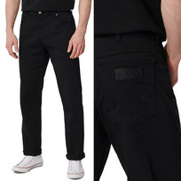 Wrangler TEXAS SLIM BLACK CZARNE DŻINSY W33 L32