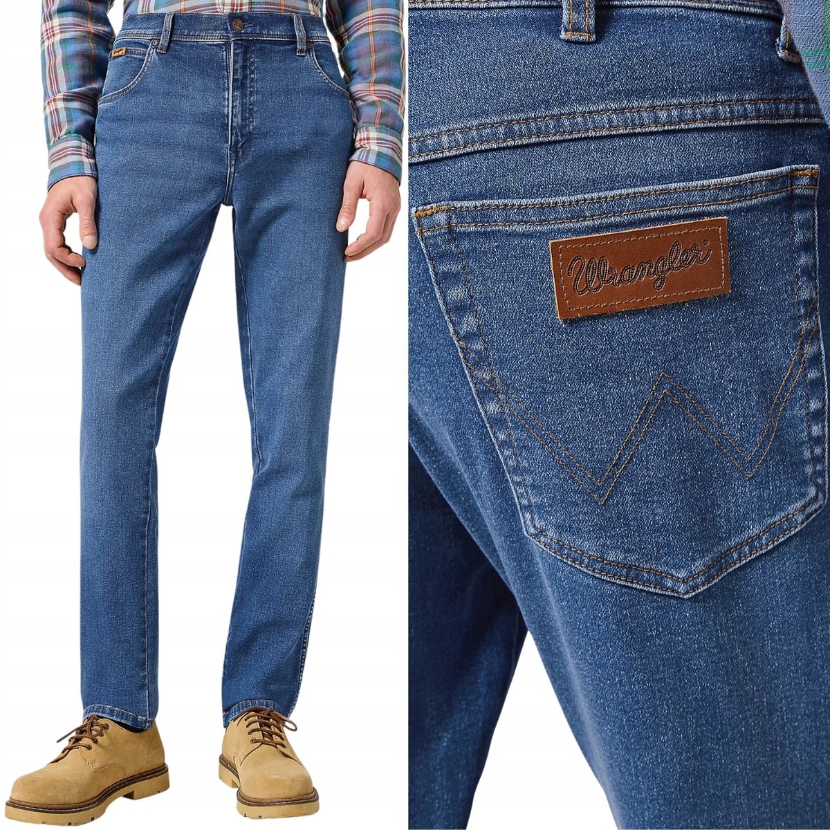Jean Wrangler Texas Pour Homme - Taille W32 L32 Noir - Occasion Très Bon état