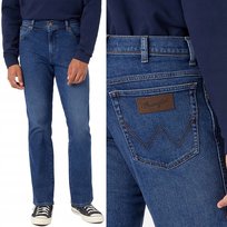 Wrangler TEXAS The Rock DżINS klasyczne proste spodnie jeansowe W33 L32