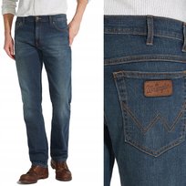 Wrangler TEXAS Vintage Tint klasyczne proste spodnie jeansowe W36 L34