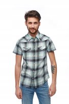 WRANGLER WESTERN SHIRT GREEN SPRAY W5J0ORXHR S