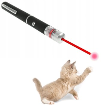 WSKAŹNIK LASEROWY CZERWONY DO PREZENTACJI MOCNY LINIA ZABAWKA DLA KOTA - Spreest