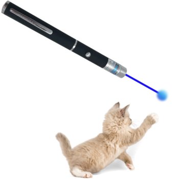 WSKAŹNIK LASEROWY NIEBIESKI DO PREZENTACJI MOCNY LINIA ZABAWKA DLA KOTA - Spreest