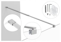 WSPORNIK DO KABINY REGULOWANY OD 60 DO 120CM SZYBA 6-8MM CHROM DO ŚCIANKI