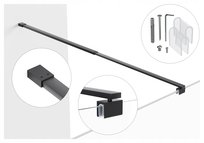 WSPORNIK DO KABINY REGULOWANY OD 60 DO 120CM SZYBA 6-8MM CZARNY MAT RELING