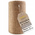 Wstążka jutowa taśma dekoracyjna z juty szeroka dekoracja prezent 20cmx10m&nbsp;-&nbsp;Creative Deco