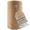 Wstążka jutowa taśma dekoracyjna z jutyszeroka dekoracja prezent 30cm x 10m - Creative Deco